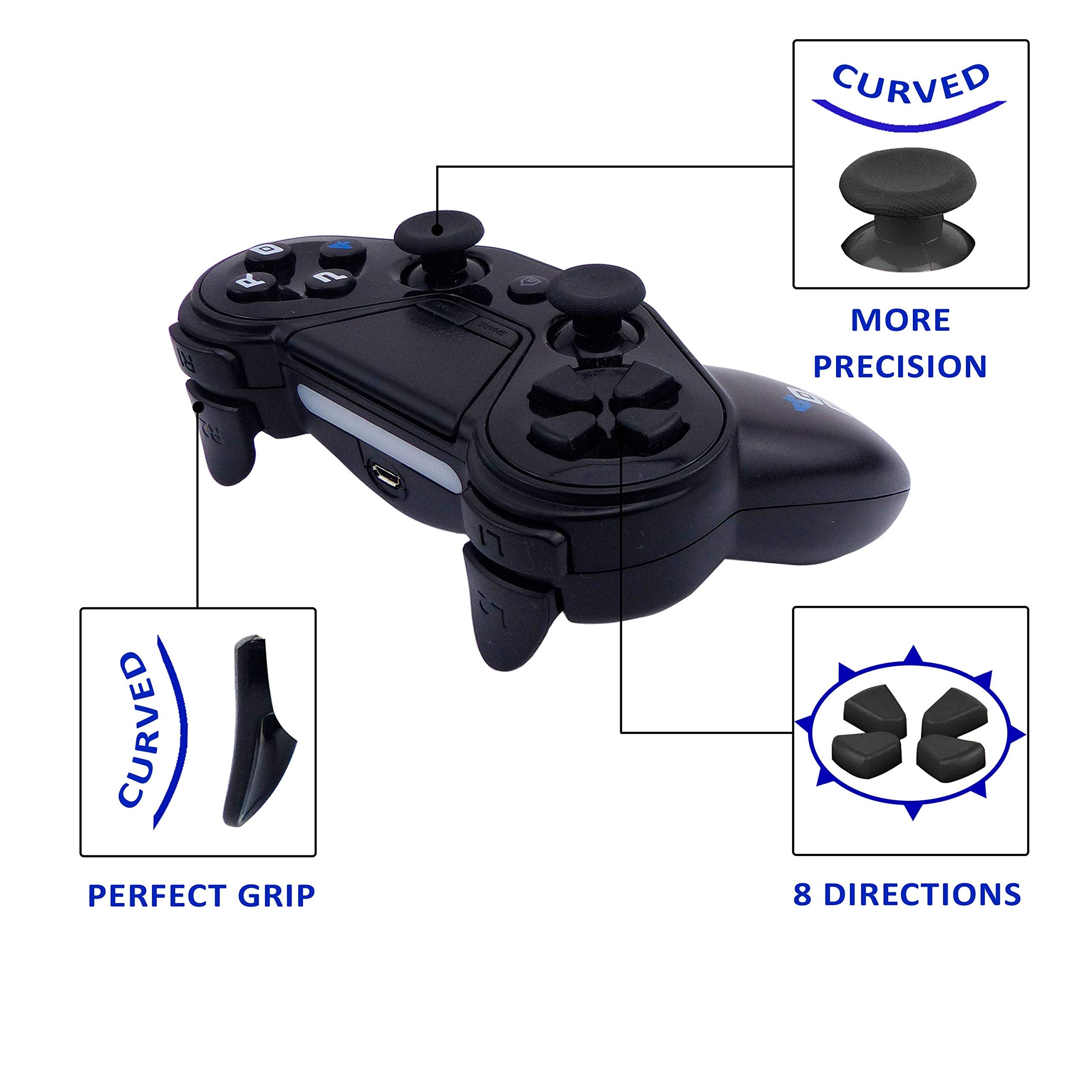 Mando ps4 InaláMbrico Pro4 Black Wireless Controller - Accessorio Para Consola PS4 - / Slim / Pro / PC / PS3 - Negro Mando ps4 InaláMbrico Pro4 Black Wireless Controller - Accessorio Para Consola PS4 - / Slim / Pro / PC / PS3 - Negro